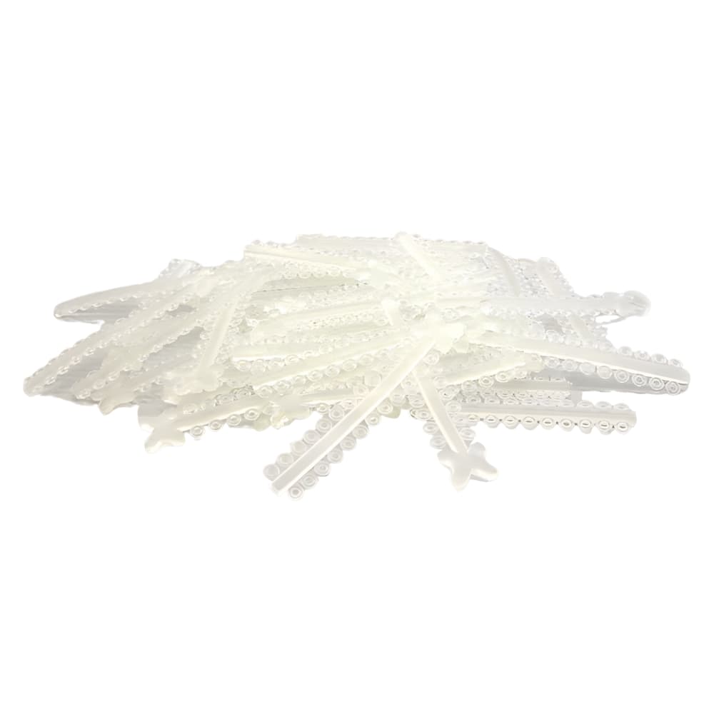 Morelli Elastomeric Ligature Ties, Clear, 1000/Pk - Morelli Elastomeric Ligature Ties, Clear, 1000/Pk - Image 1
