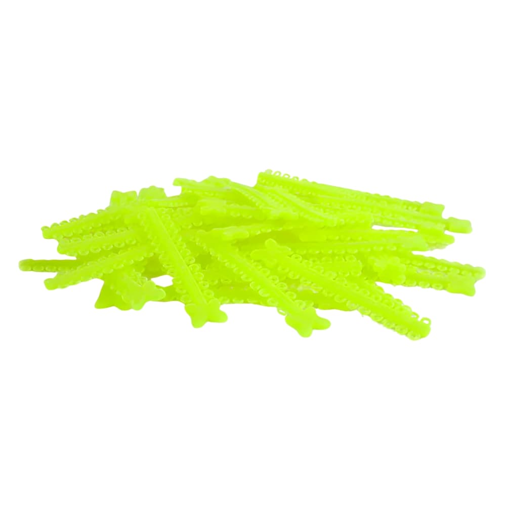 Morelli Elastomeric Ligature Ties, Crystal Lime Green, 1000/Pk - Morelli Elastomeric Ligature Ties, Crystal Lime Green, 1000/Pk - Image 1
