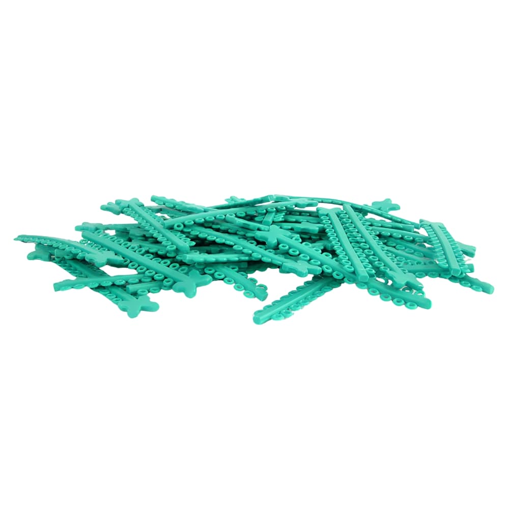 Morelli Elastomeric Ligature Ties, Sea Green, 1000/Pk - Morelli Elastomeric Ligature Ties, Sea Green, 1000/Pk - Image 1