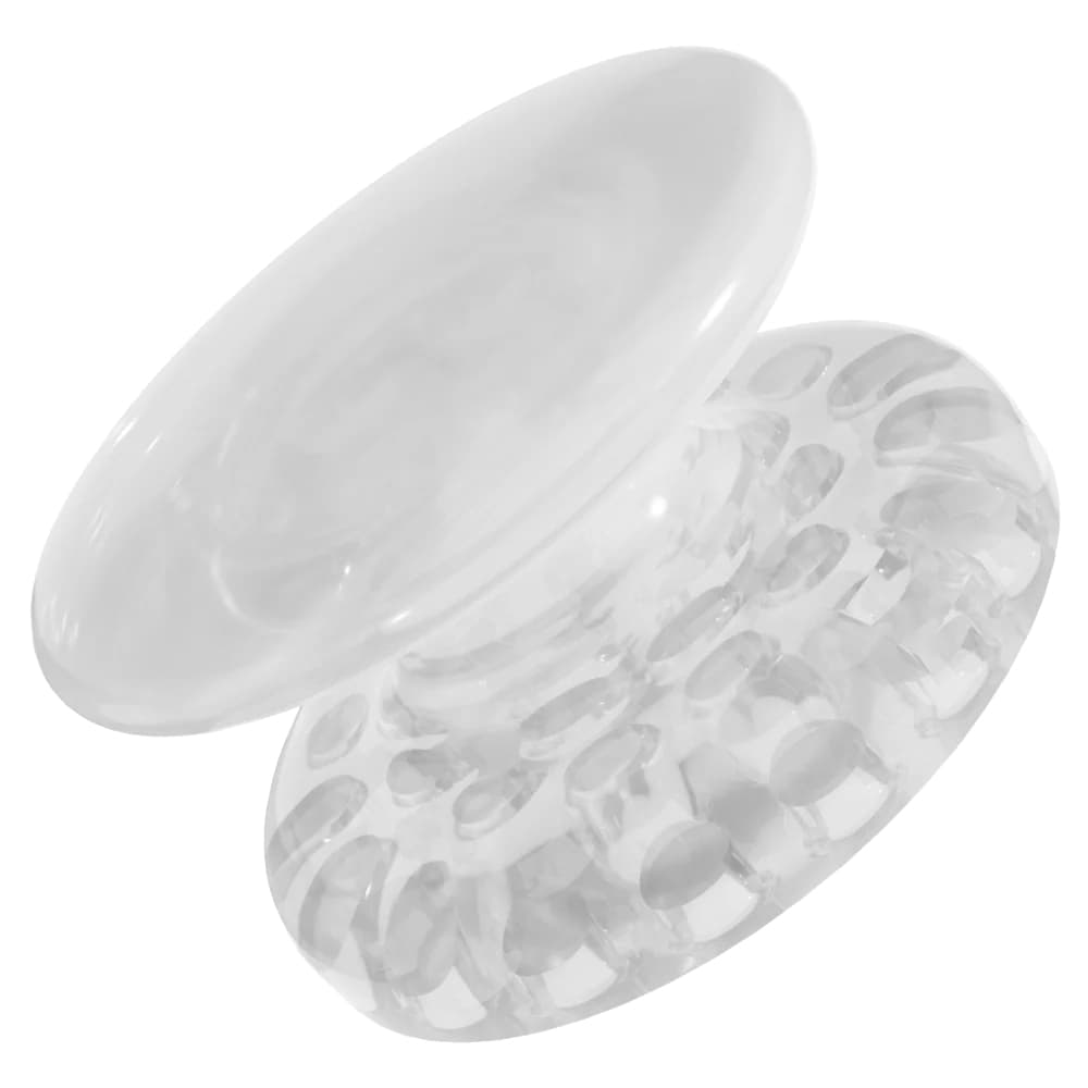 Morelli Sapphire Bondable Flat Lingual Button, Clear, 3.8mm, 2/Pk - Morelli Sapphire Bondable Flat Lingual Button, Clear, 3.8mm, 2/Pk - Image 1