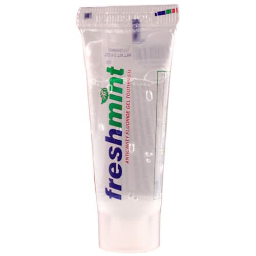 Freshmint Clear Gel Toothpaste, Mint Flavor, 0.6 oz Tubes, 144/Box, 5 Box/Case - Freshmint Clear Gel Toothpaste, Mint Flavor, 0.6 oz Tubes, 144/bx, 5 bx/cs - Image 1