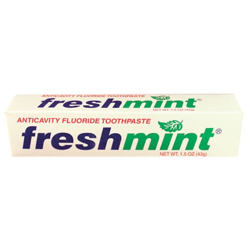 Freshmint Anticavity Fluoride Toothpaste, Mint Flavor, 1.5 oz Tubes, Individually Boxed, 144/Case - Freshmint Anticavity Fluoride Toothpaste, Mint Flavor, 1.5 oz Tubes - Image 1