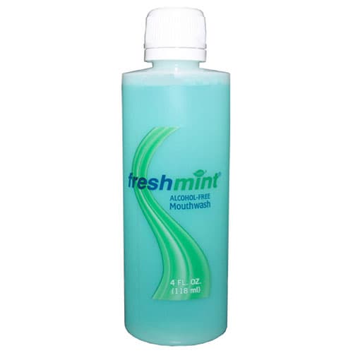 Freshmint Mouthwash, Alcohol-Free, 4 oz Bottles, Case of 60 - Freshmint Mouthwash, Alcohol-Free. Case of 60 - 4 oz Bottles - Image 1