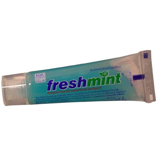 Freshmint ADA Premium Clear Gel Anticavity Toothpaste, Mint Flavor, 1.0 oz Tubes, 144/Case - Freshmint ADA 1oz Clear Gel TP - Image 1