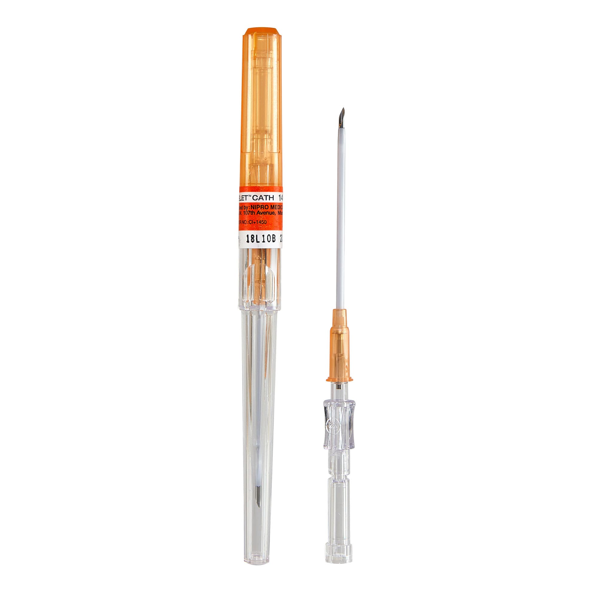 Nipro ETFE Safety I.V. Catheter, 14 G x 2", 50/Box - Nipro ETFE Safety I.V. Catheter, 14 G x 2", 50/Box - Image 1