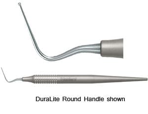 Nordent Single End Long Size 2 Calcium Hydroxide Placement Instrument, DuraLite Round Handle, RECHP2 - Nordent Single End Long Size 2 Calcium hydroxide placement instrument - Image 1