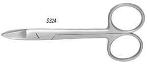 Nordent Straight Blade #324 Crown & Collar Scissors, 4" - Nordent Straight Blade #324 Crown & Collar Scissors, 4" - Image 1