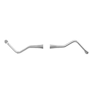 Nordent Lucas #87 (Jumbo) Double End Surgical Curette, 3.8mm Wide Spoons, 20mm Reach, Stainless Steel - Nordent Lucas #87 (Jumbo) Double End Surgical Curette, 3.8mm Wide Spoons - Image 1