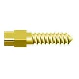 Nordin Screw Posts Golden Plated Cylindrical Cross Head Refill M3, Lead Free Alloy, 12/Pack, #03-012 - Screw Posts Golden plated Cylindrical Cross Head Refill M3, lead free alloy, 12 - Image 1