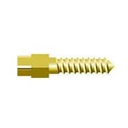 Nordin Screw Posts Golden Plated Cylindrical Cross Head Refill M1, Lead Free Alloy, 12/Pack, #03-010 - Screw Posts Golden plated Cylindrical Cross Head Refill M1, lead free alloy, 12 - Image 1