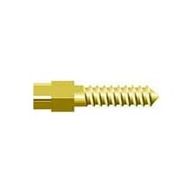 Nordin Screw Posts Golden Plated Cylindrical Cross Head Refill S6, Lead Free Alloy, 12/Pack, #03-009 - Screw Posts Golden plated Cylindrical Cross Head Refill S6, lead free alloy, 12 - Image 1