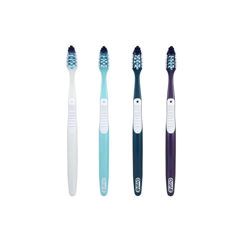 Oral-B CrossAction All-In-One Toothbrush, 35-Tuft, Soft, Assorted Colors, 12/Pk - Oral-B CrossAction All-In-One Toothbrush, 35-Tuft, Soft, Assorted, 12/Pk - Image 1
