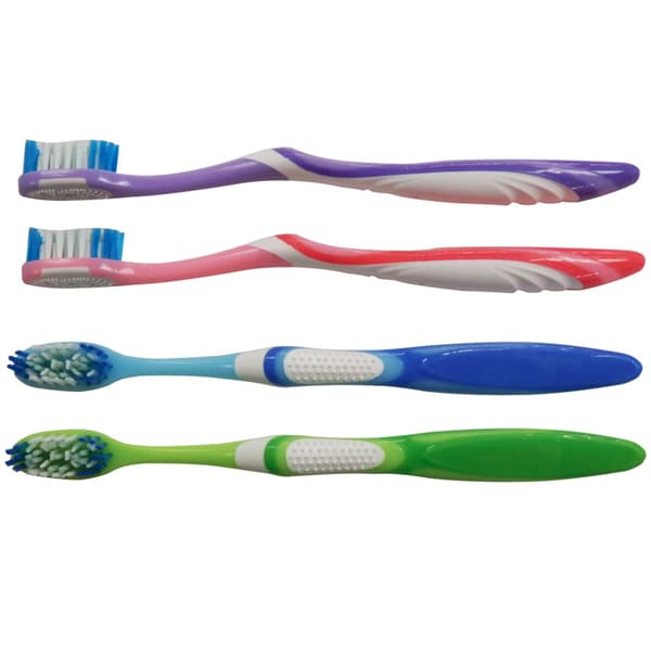 Oraline Professional Whitening Compact Head Adult Toothbrush, 32 Soft Tufts, Assorted Colors, 144/Cs - Oraline Professional Whitening Compact Head Adult toothbrush, with 32 soft - Image 1