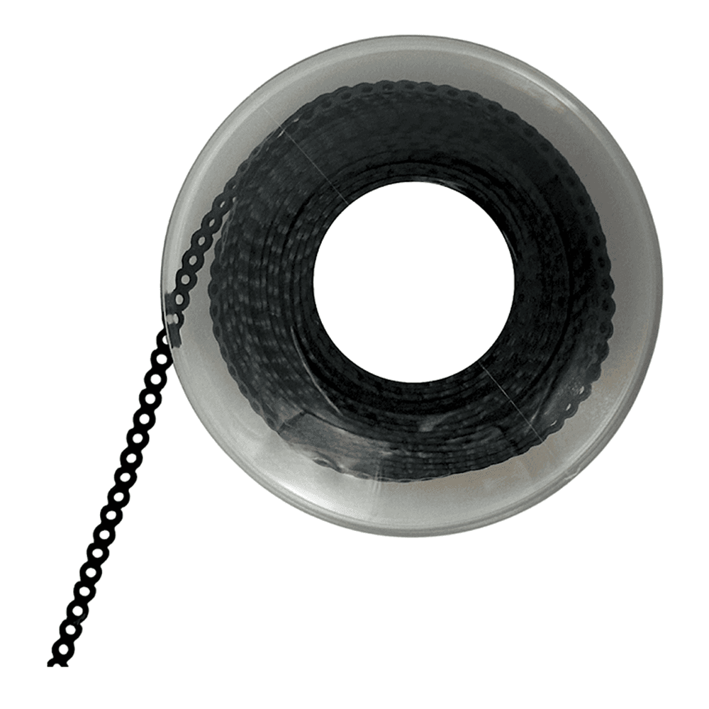 Ortho Shop 15ft Elastomeric Power Chain, Continuous, Black, Single Spool - Ortho Shop 15ft Elastomeric Power Chain, Continuous, Black, Single Spool - Image 1