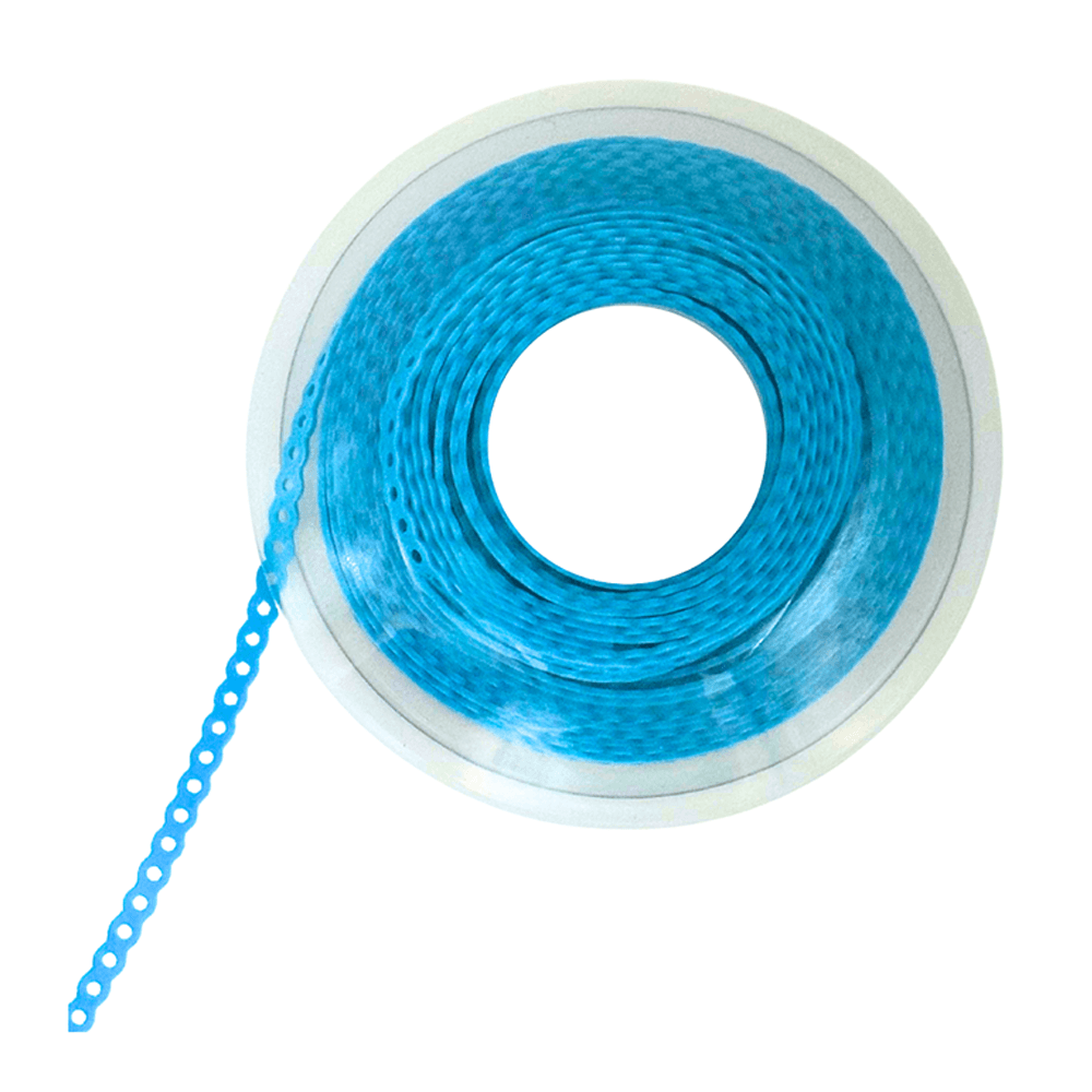 Ortho Shop 15ft Elastomeric Power Chain, Continuous, Aqua, Single Spool - Ortho Shop 15ft Elastomeric Power Chain, Continuous, Aqua, Single Spool - Image 1