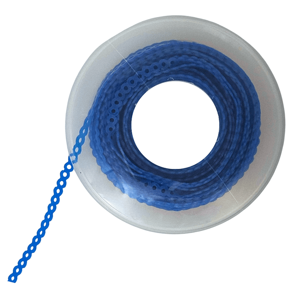 Ortho Shop 15ft Elastomeric Power Chain, Continuous, Blue, Single Spool - Ortho Shop 15ft Elastomeric Power Chain, Continuous, Blue, Single Spool - Image 1
