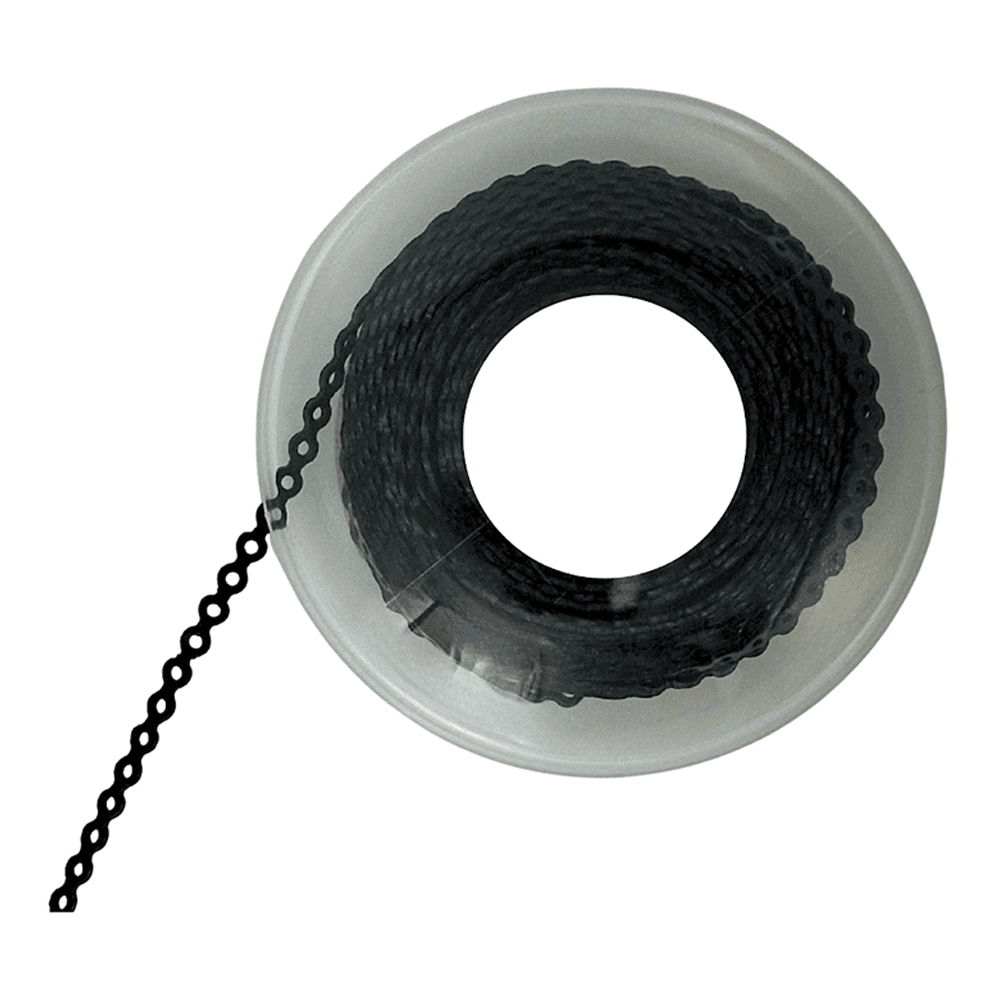 Ortho Shop 15ft Elastomeric Power Chain, Short, Black, Single Spool - Ortho Shop 15ft Elastomeric Power Chain, Short, Black, Single Spool - Image 1
