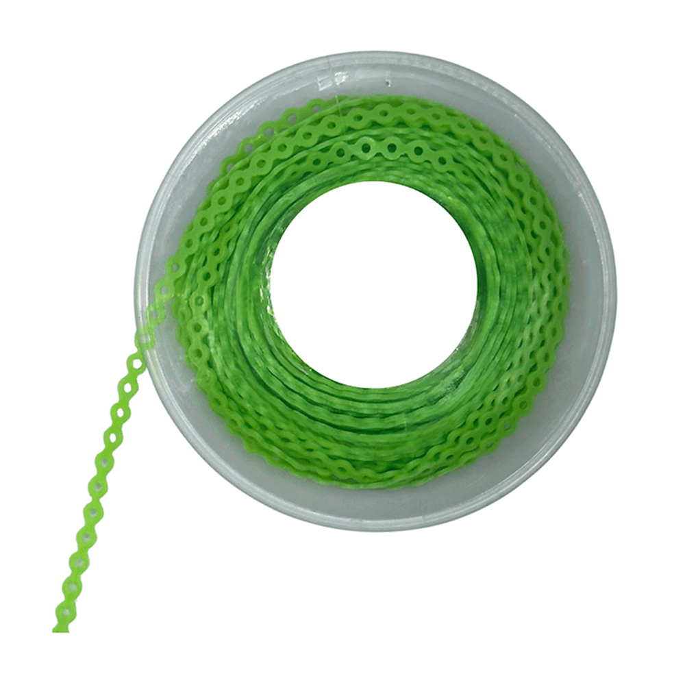 Ortho Shop 15ft Elastomeric Power Chain, Short, Lime, Single Spool - Ortho Shop 15ft Elastomeric Power Chain, Short, Lime, Single Spool - Image 1