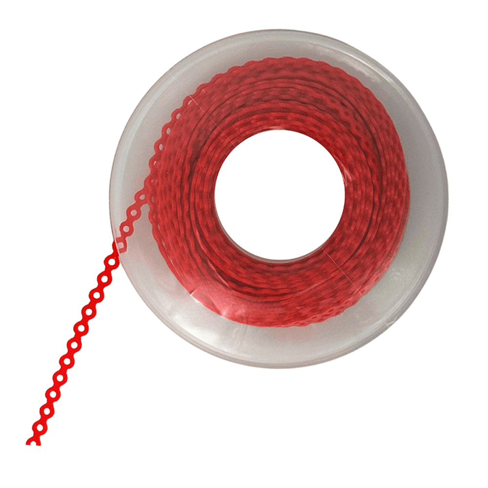 Ortho Shop 15ft Elastomeric Power Chain, Short, Fire Red, Single Spool - Ortho Shop 15ft Elastomeric Power Chain, Short, Fire Red, Single Spool - Image 1