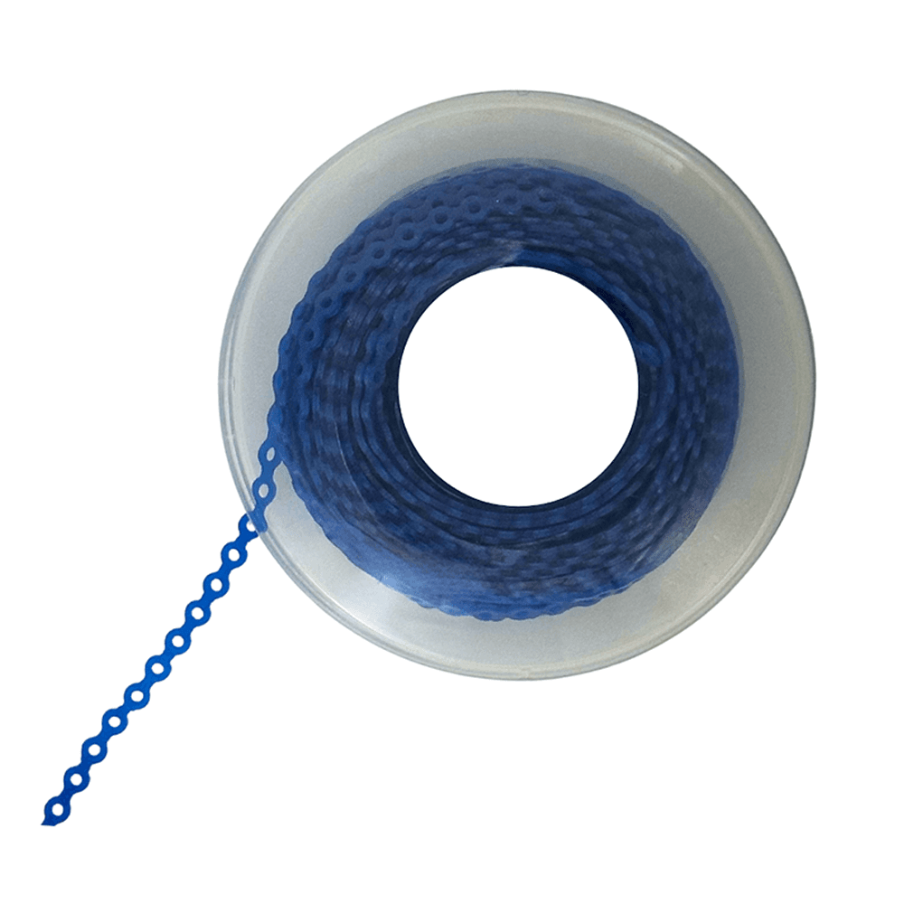 Ortho Shop 15ft Elastomeric Power Chain, Long, Blue, Single Spool - Ortho Shop 15ft Elastomeric Power Chain, Long, Blue, Single Spool - Image 1
