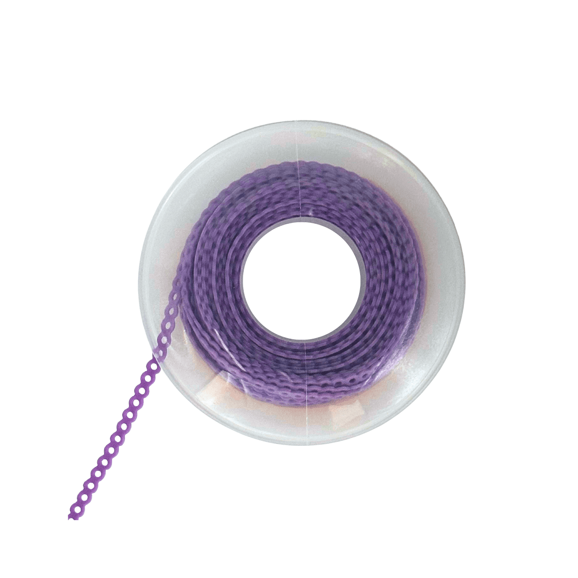 Ortho Shop 15ft Elastomeric Power Chain, Continuous, Violet, 1/Pk - Ortho Shop 15ft Elastomeric Power Chain, Continuous, Violet, 1/Pk - Image 1