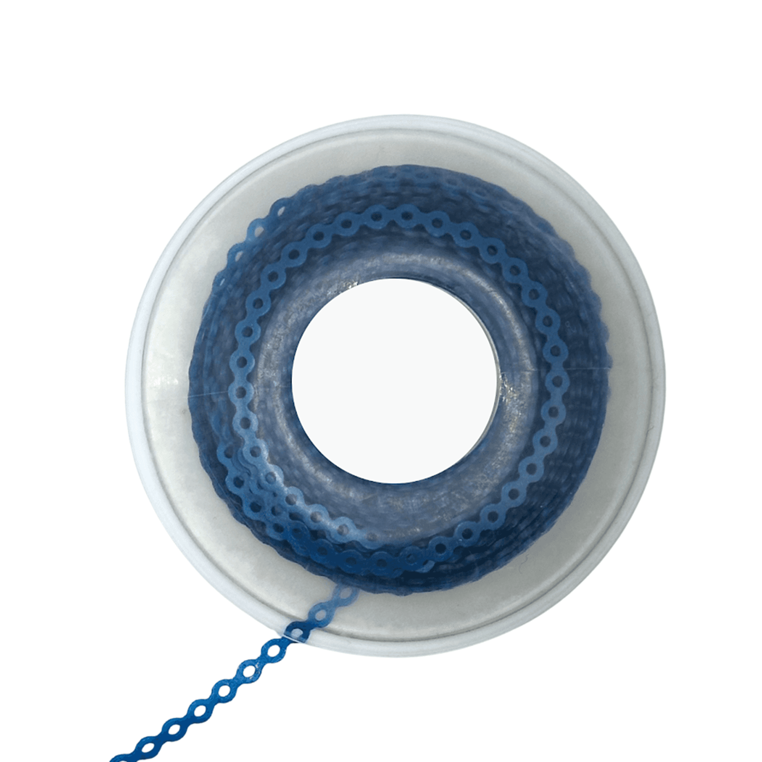 Ortho Shop 15ft Elastomeric Power Chain, Short, Metallic Blue, 1/Pk - Ortho Shop 15ft Elastomeric Power Chain, Short, Metallic Blue, 1/Pk - Image 1