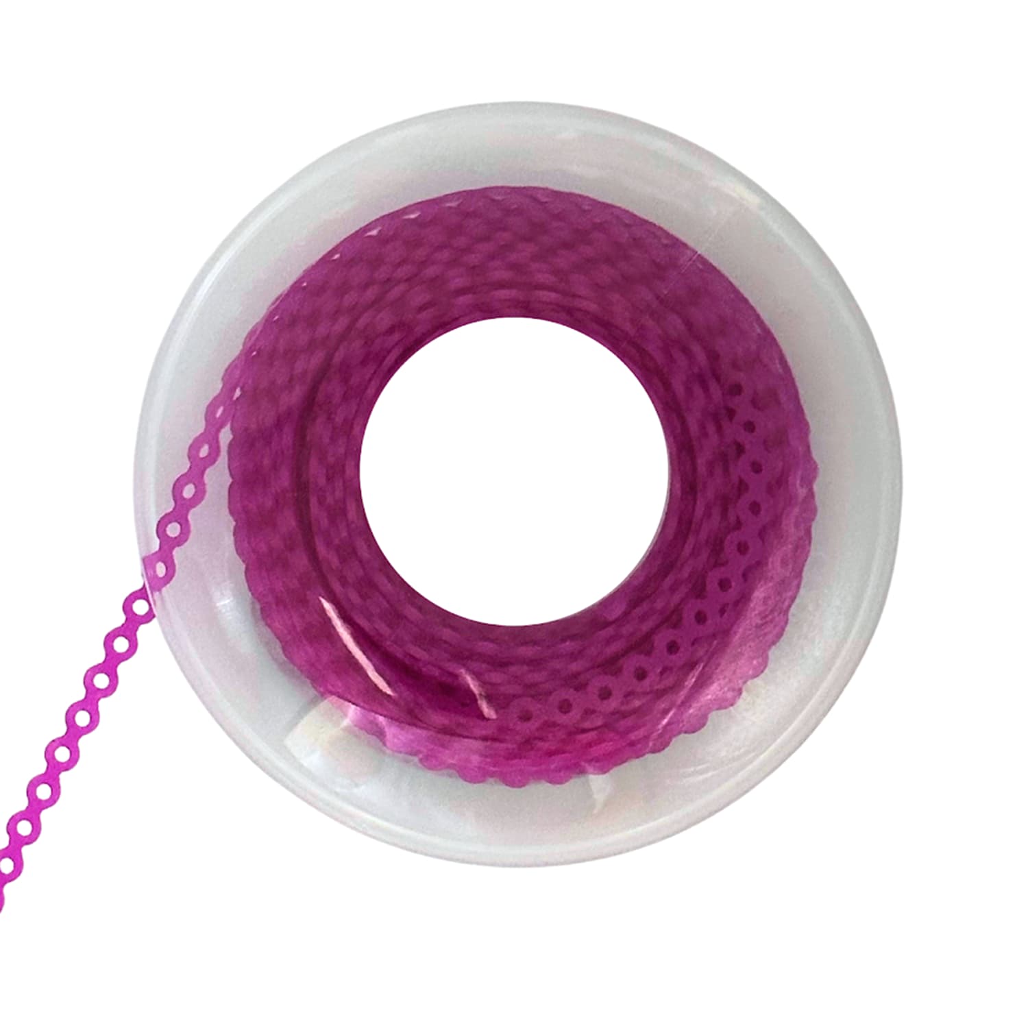 Ortho Shop 15ft Elastomeric Power Chain, Short, Berry, 1/Pk - Ortho Shop 15ft Elastomeric Power Chain, Short, Berry, 1/Pk - Image 1