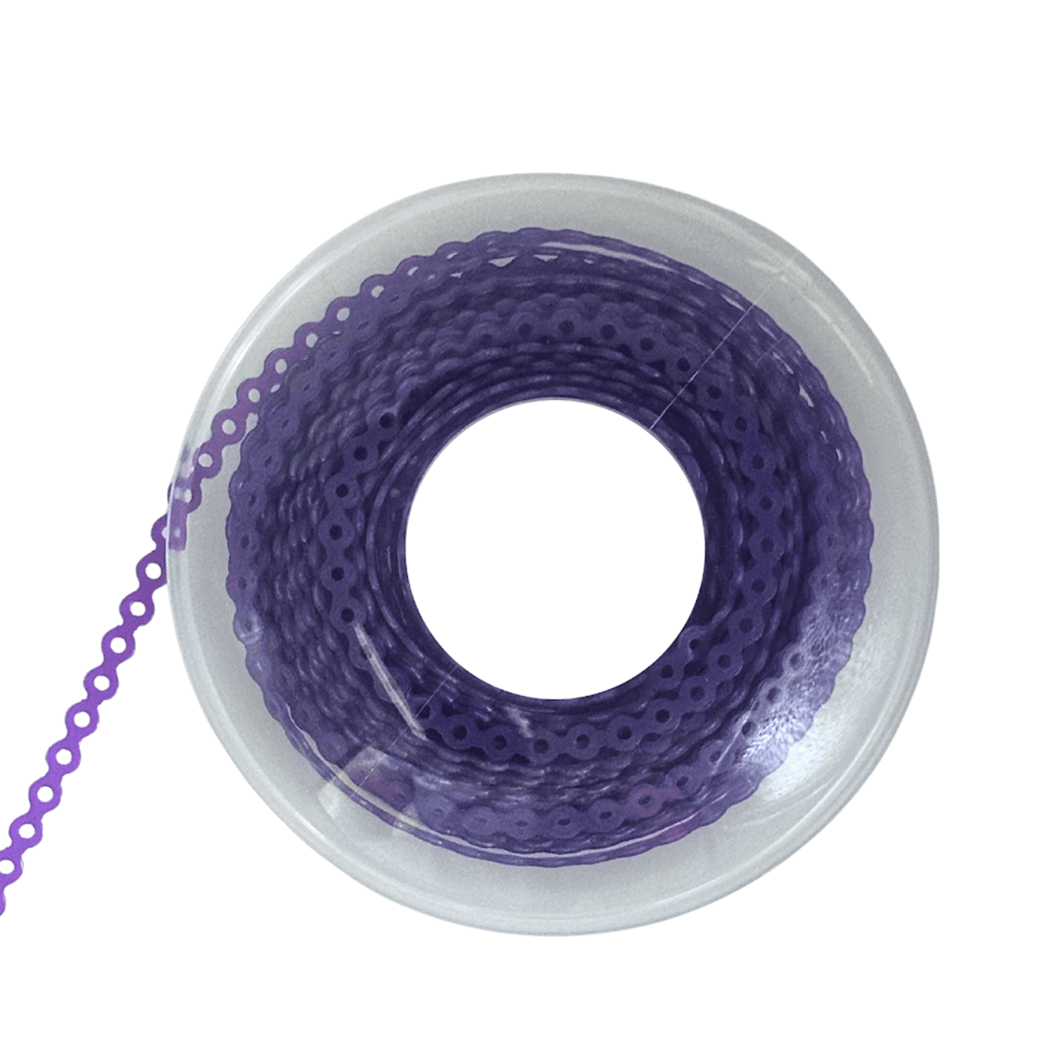 Ortho Shop 15ft Elastomeric Power Chain, Short, Dark Purple, 1/Pk - Ortho Shop 15ft Elastomeric Power Chain, Short, Dark Purple, 1/Pk - Image 1