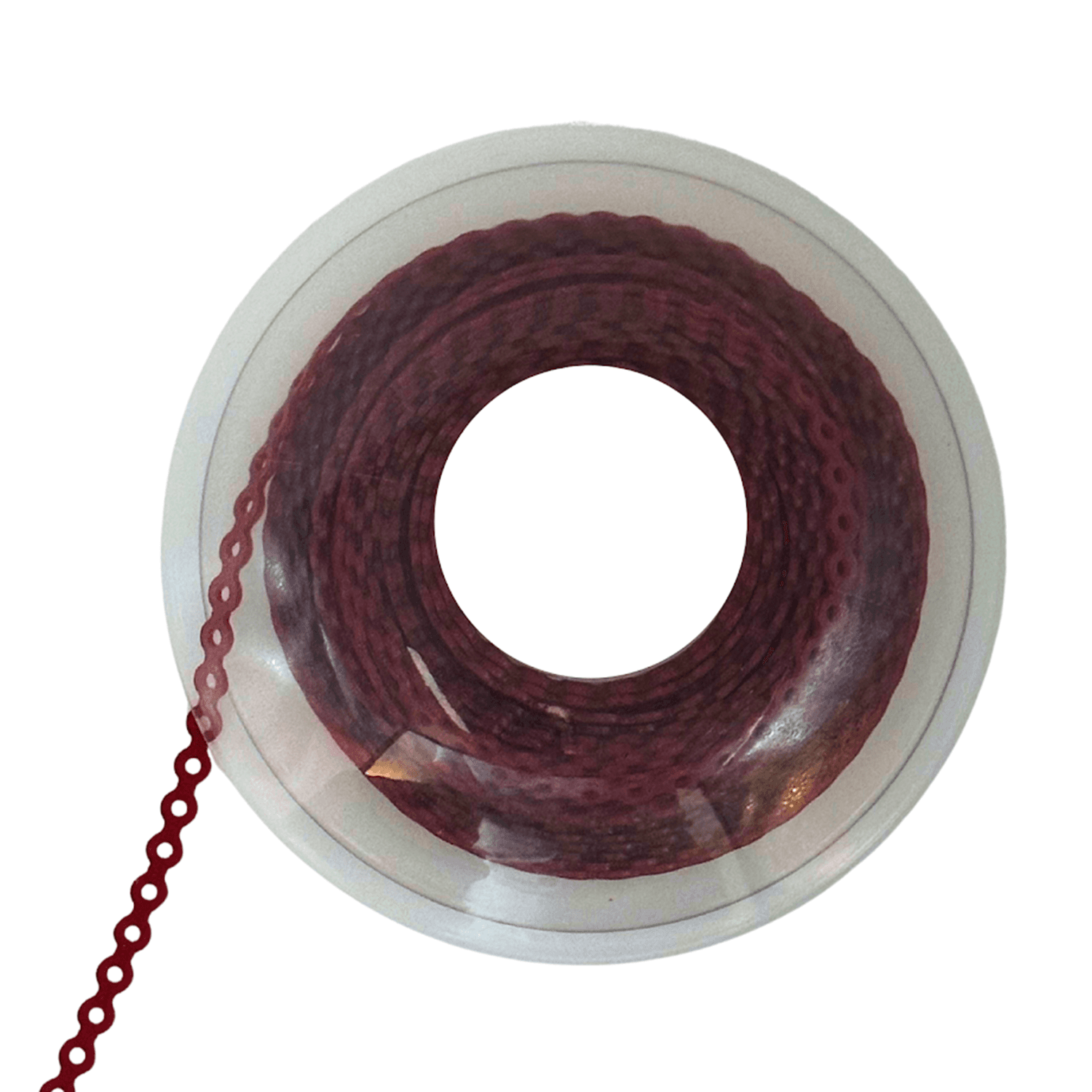 Ortho Shop 15ft Elastomeric Power Chain, Short, Burgundy, 1/Pk - Ortho Shop 15ft Elastomeric Power Chain, Short, Burgundy, 1/Pk - Image 1