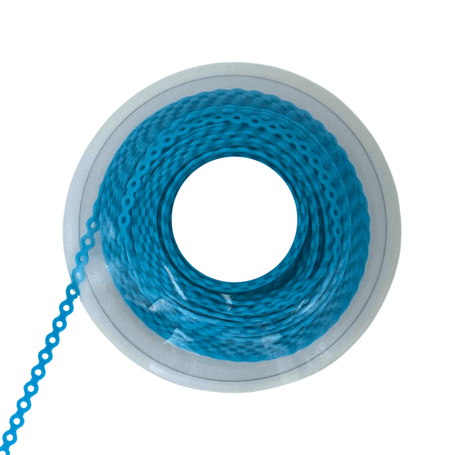 Ortho Shop 15ft Elastomeric Power Chain, Short, Teal, 1/Pk - Ortho Shop 15ft Elastomeric Power Chain, Short, Teal, 1/Pk - Image 1
