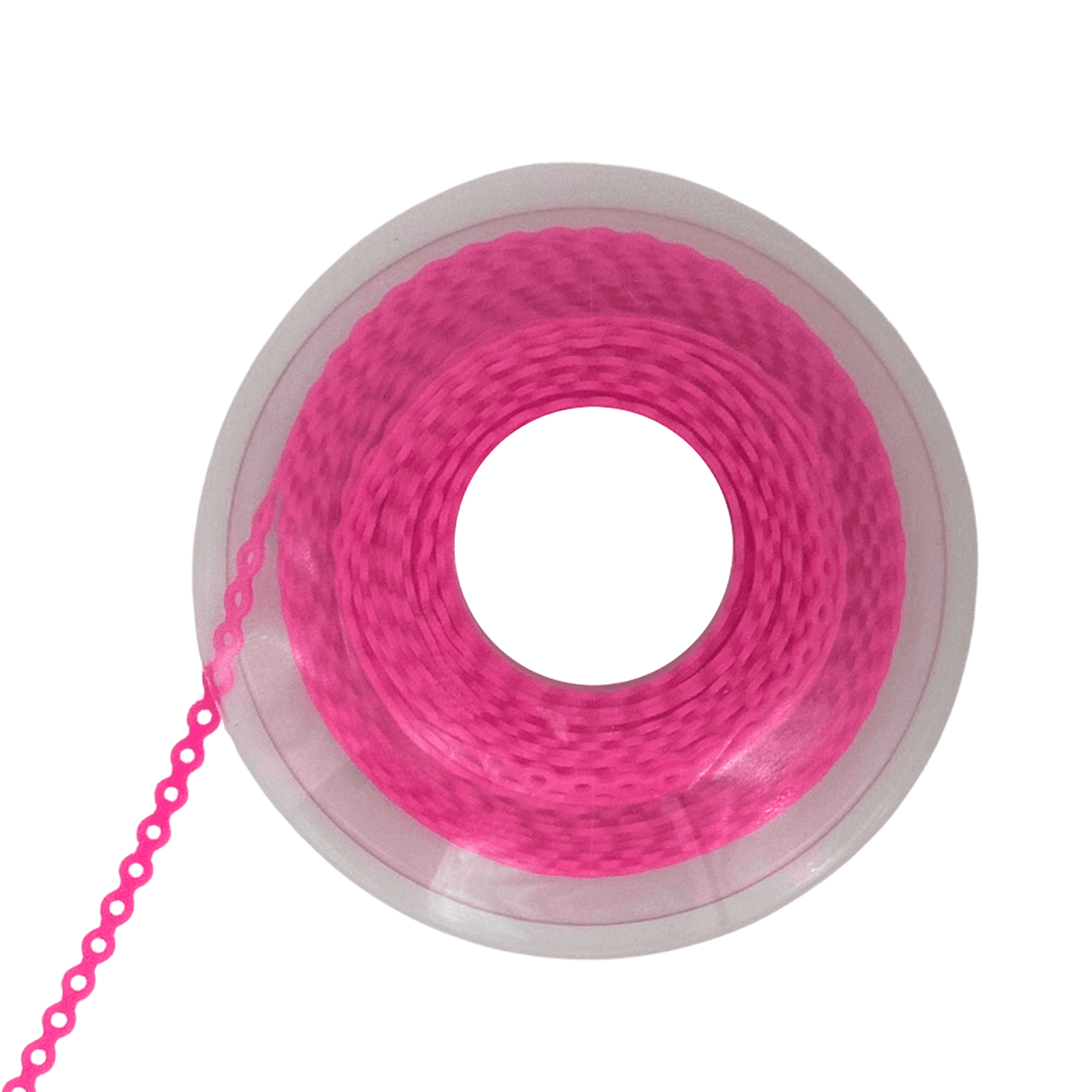 Ortho Shop 15ft Elastomeric Power Chain, Short, Hot Pink, 1/Pk - Ortho Shop 15ft Elastomeric Power Chain, Short, Hot Pink, 1/Pk - Image 1