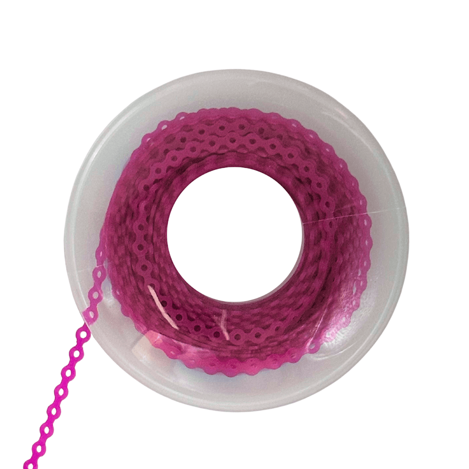 Ortho Shop 15ft Elastomeric Power Chain, Long, Berry, 1/Pk - Ortho Shop 15ft Elastomeric Power Chain, Long, Berry, 1/Pk - Image 1