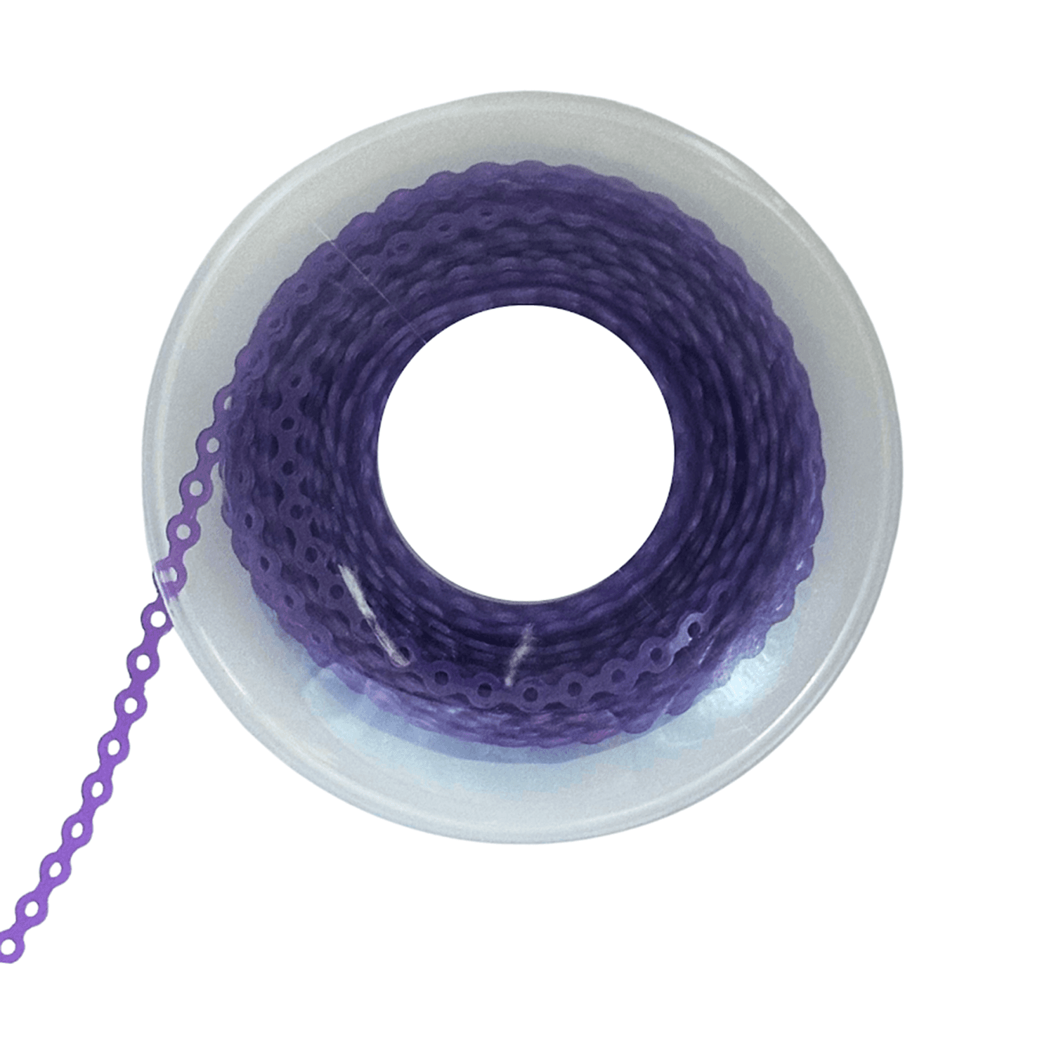 Ortho Shop 15ft Elastomeric Power Chain, Long, Dark Purple, 1/Pk - Ortho Shop 15ft Elastomeric Power Chain, Long, Dark Purple, 1/Pk - Image 1