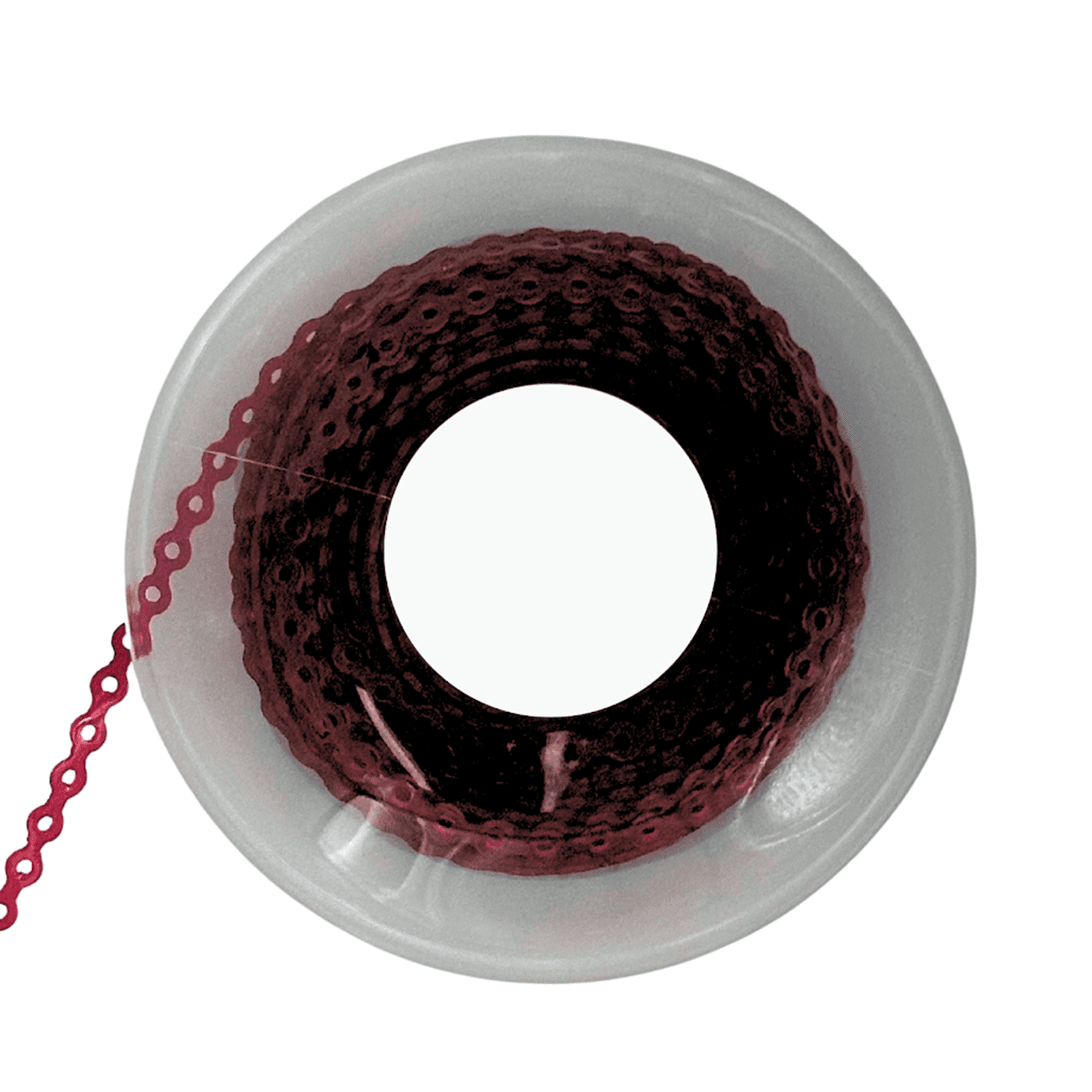 Ortho Shop 15ft Elastomeric Power Chain, Long, Burgundy, 1/Pk - Ortho Shop 15ft Elastomeric Power Chain, Long, Burgundy, 1/Pk - Image 1