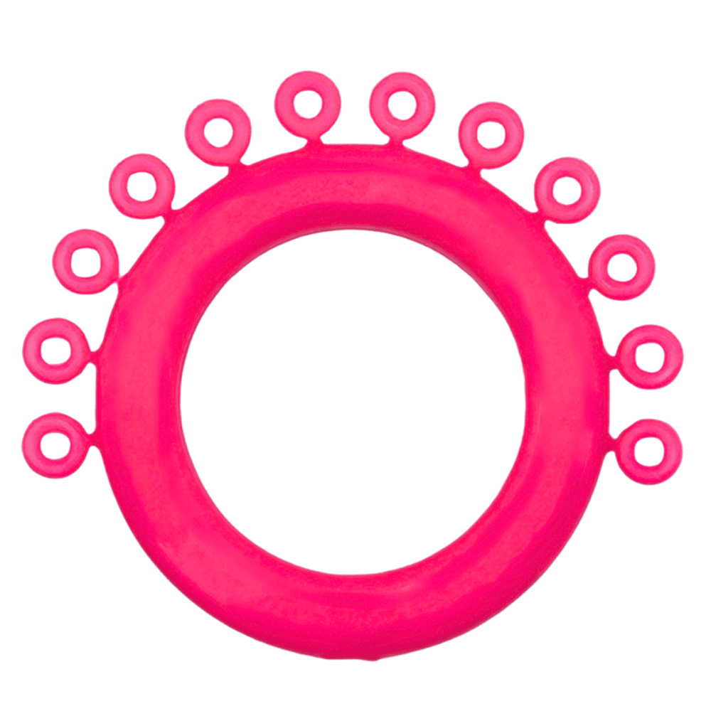 Ortho Shop Mini Ring Ligature Ties, Neon Pink, 1200/Pk - Ortho Shop Mini Ring Ligature Ties, Neon Pink, 1200/Pk - Image 1