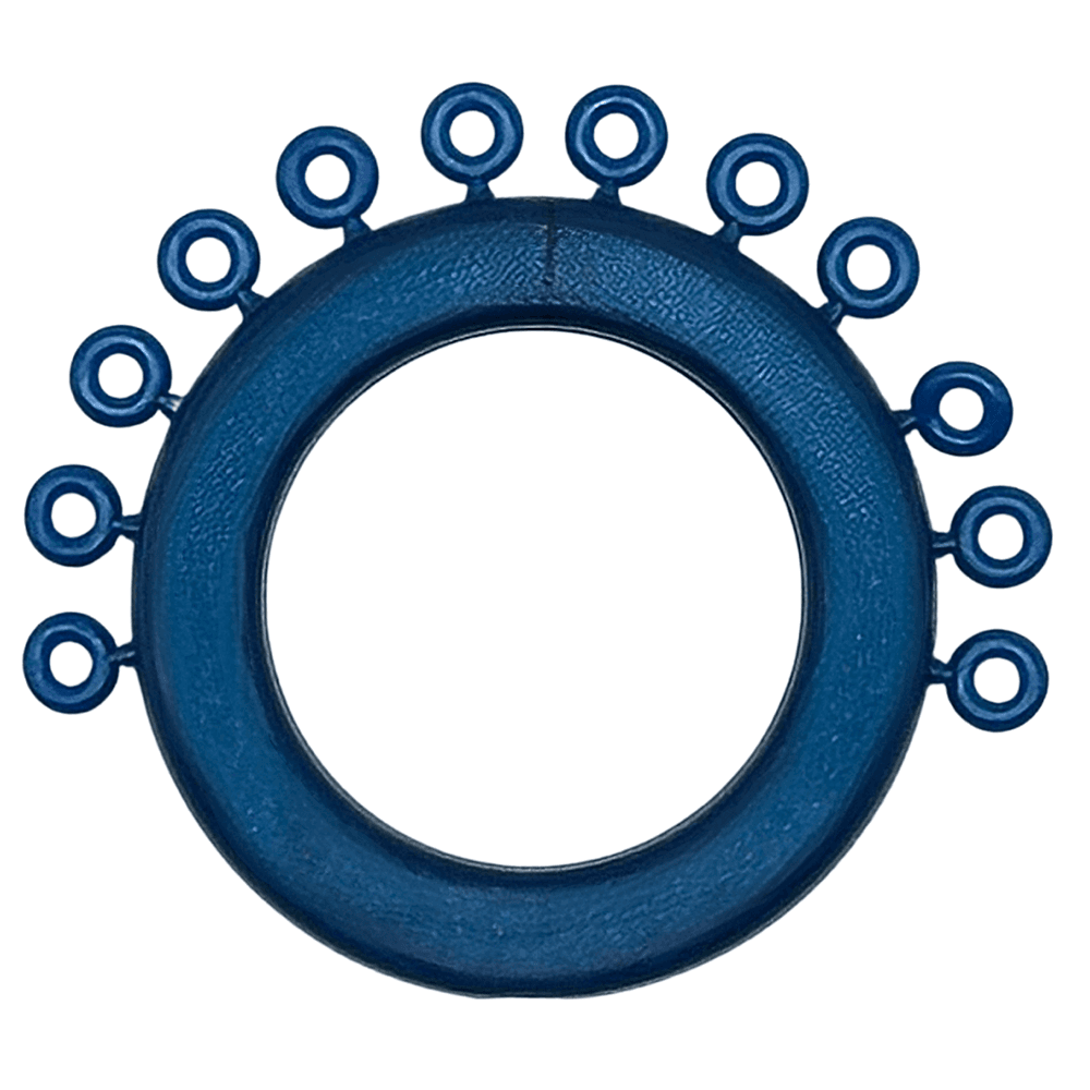 Ortho Shop Mini Ring Ligature Ties, Metallic Blue, 1200/Pk - Ortho Shop Mini Ring Ligature Ties, Metallic Blue, 1200/Pk - Image 1