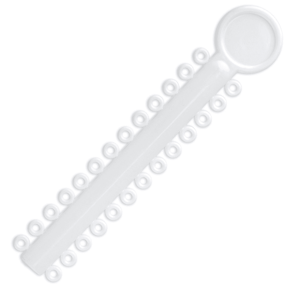 Ortho Shop Elastic Ligature Ties, White, 1040/Pk - Ortho Shop Elastic Ligature Ties, White, 1040/Pk - Image 1