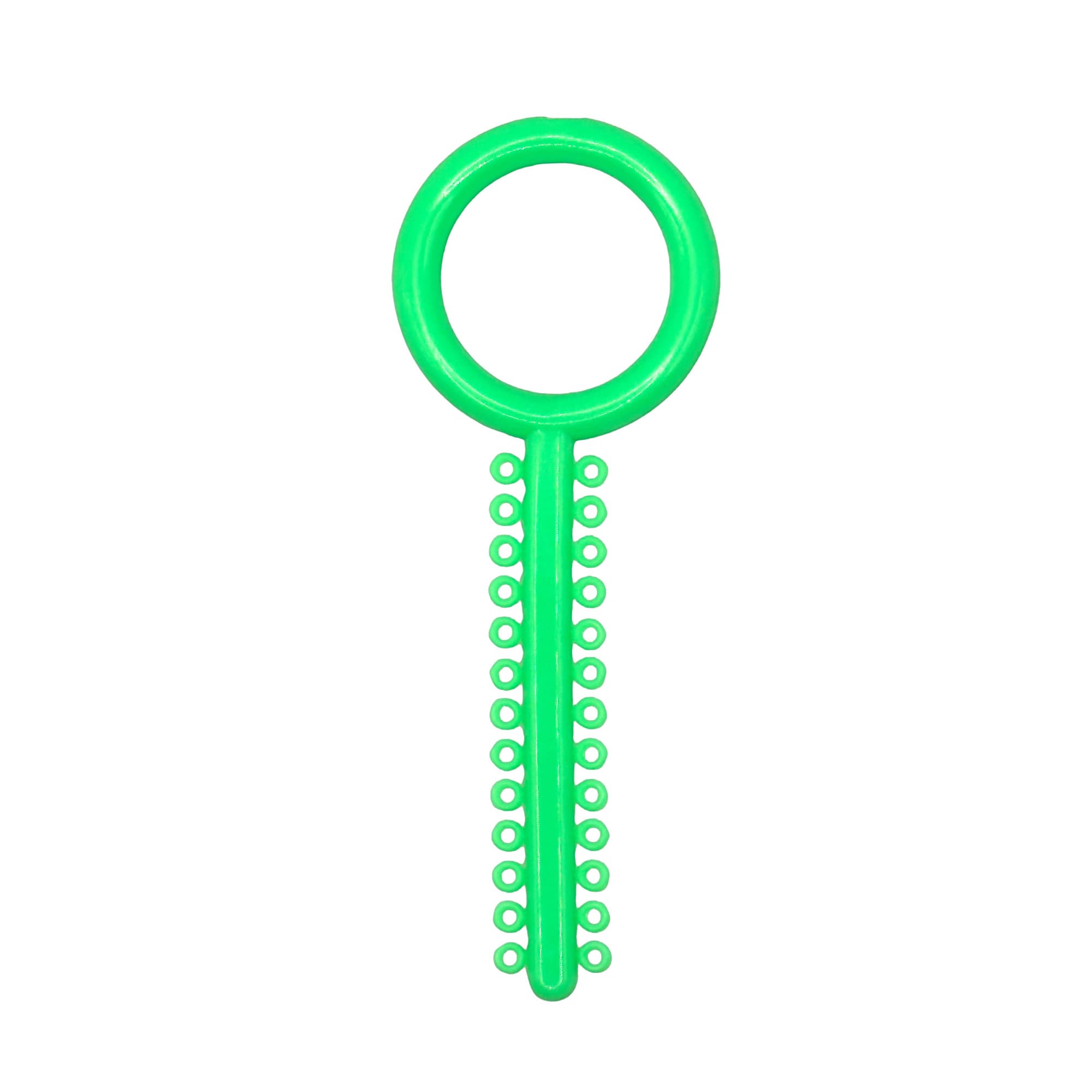 Ortho Shop .120" Diameter Elastic Ligature Ring Ties, Fluorescent Green, 1040/Pk - Ortho Shop .120" Diameter Elastic Ligature Ring Ties, Fluorescent Green, 1040/Pk - Image 1