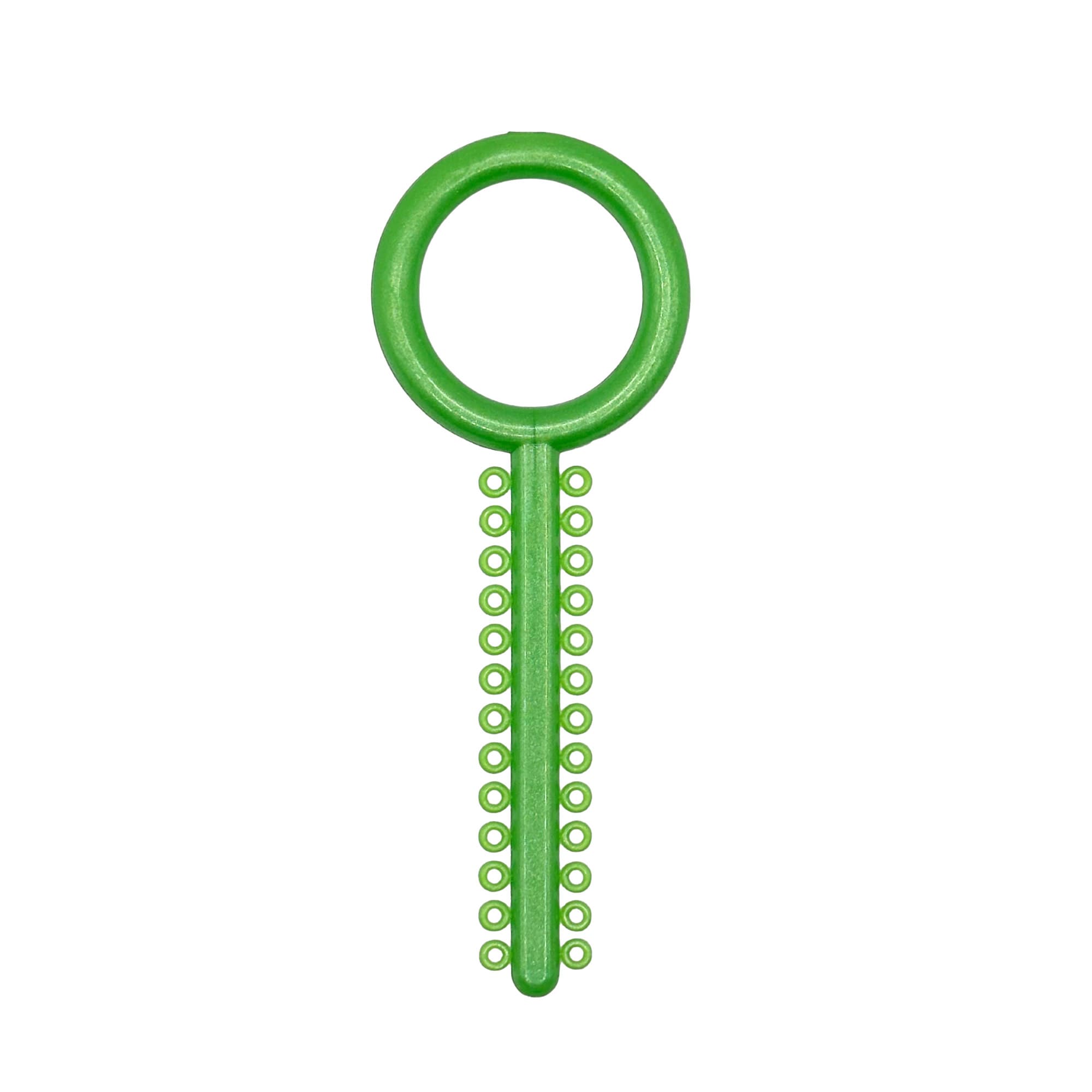Ortho Shop .120" Diameter Elastic Ligature Ring Ties, Metallic Lime, 1040/Pk - Ortho Shop .120" Diameter Elastic Ligature Ring Ties, Metallic Lime, 1040/Pk - Image 1