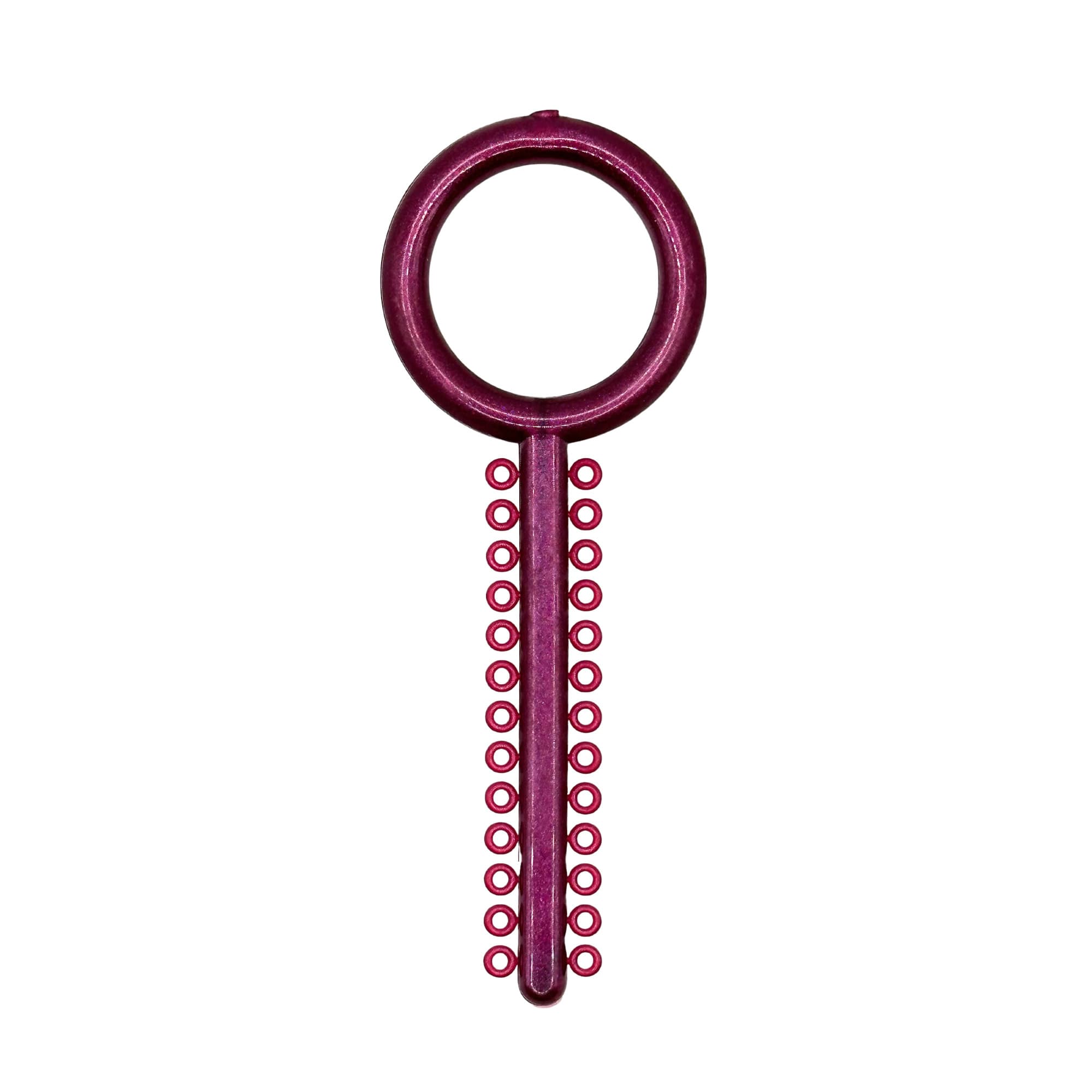 Ortho Shop .120" Diameter Elastic Ligature Ring Ties, Metallic Burgundy, 1040/Pk - Ortho Shop .120" Diameter Elastic Ligature Ring Ties, Metallic Burgundy, 1040/Pk - Image 1