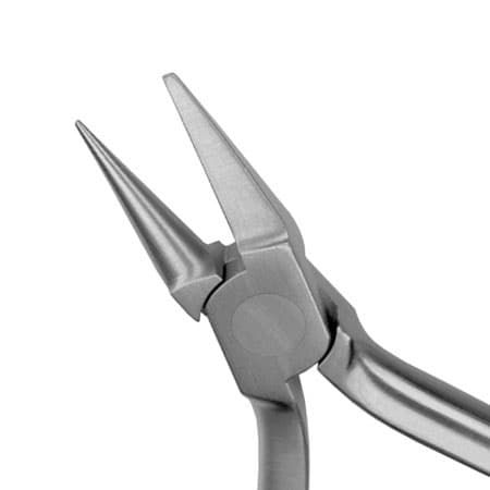 OrthoExtent Orthodontic Light Wire Bird Beak Pliers, 5-1/8" Length, 420 Stainless Steel - OrthoExtent Orthodontic Light Wire Bird Beak Pliers. Maximum grip and increased - Image 1