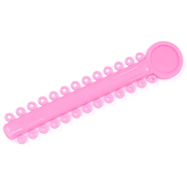 OrthoExtent Orthodontic Ligature Ties, Baby Pink, 26 Ties per Stick, 1040 Ties per Bag - OrthoExtent Orthodontic Ligature Ties Baby Pink 26 ties on each stick. 1040 - Image 1