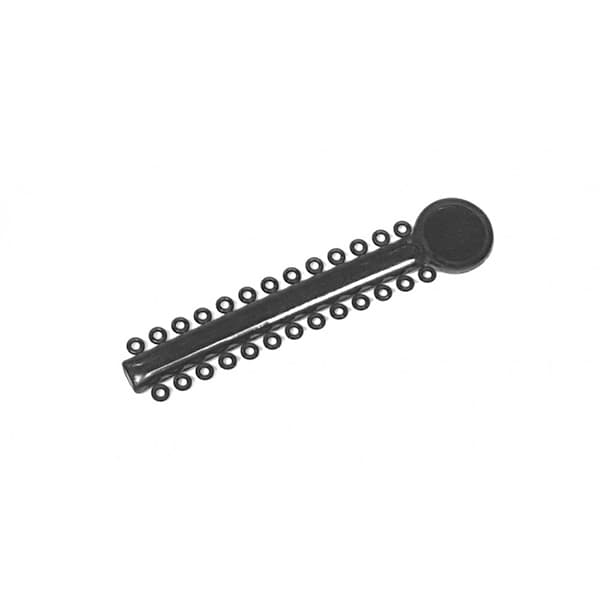 OrthoExtent Orthodontic Ligature Ties, Black, 26 Ties per Stick, 1040 Ties per Bag - OrthoExtent Orthodontic Ligature Ties Black. 26 ties on each stick. 1040 ties - Image 1