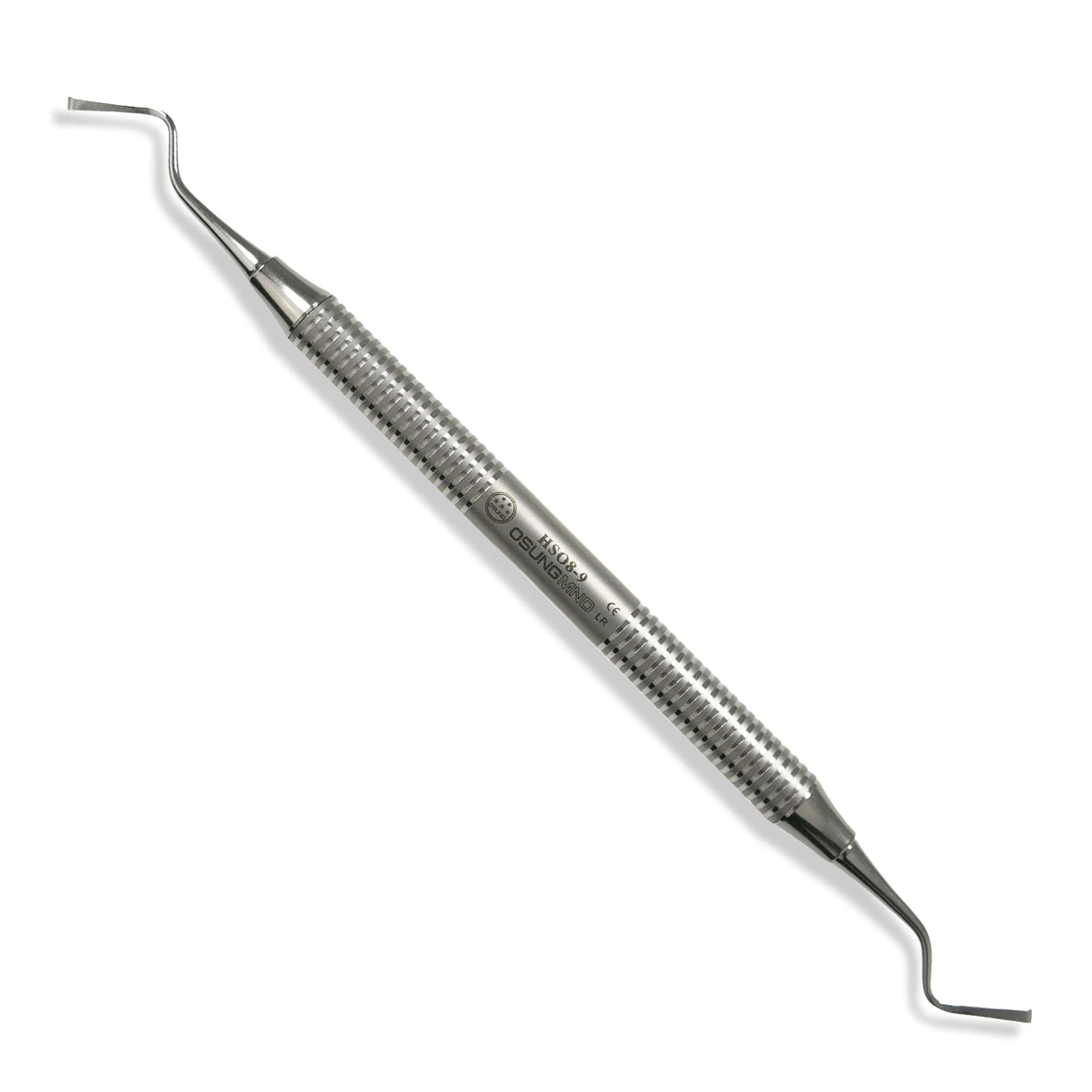 Osung SO 8-9 Hoe Scaler, Stainless Steel Handle, Buccal and Lingual - Osung SO 8-9 Hoe Scaler with a Stainless Steel Handle. For Buccal and Lingual - Image 1