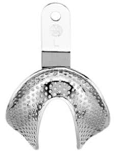 Osung Edentulous Impression Tray, Ni-Brass, Medium Lower, Single Tray - Osung Edentulous Impression Tray, Ni-Brass, Medium LOWER. This is the most - Image 1