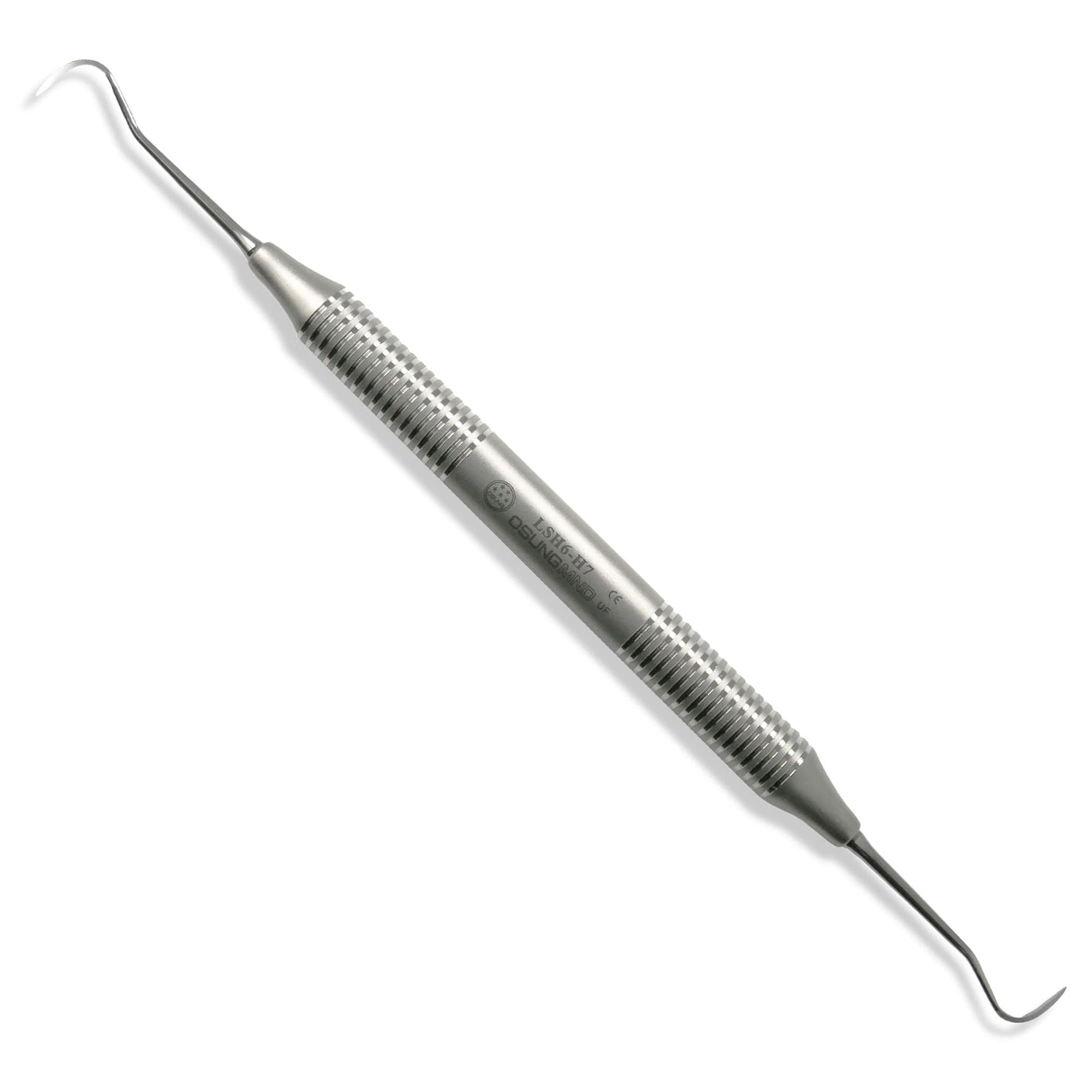 Osung H6-H7 Scaler, Anterior, with Stainless Steel Handle - Osung H6-H7 Scaler, Anterior, with a Stainless Steel Handle - Image 1