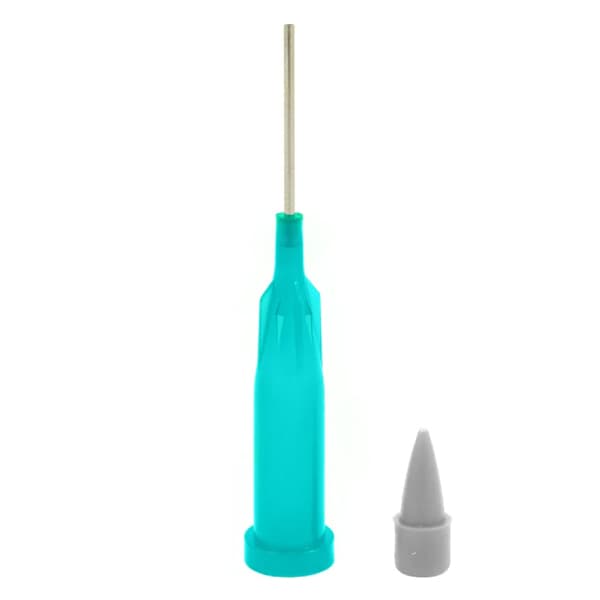 ProDose Disposable Needle Tubes with Plugs, Low Viscosity, 19 Gauge, Teal, 100/Pk, PD-L903T - ProDose Tubes & Plugs - 19ga Needle Tip, Low Viscosity - Teal - Image 1