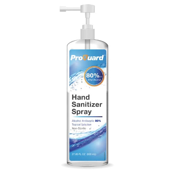 Pac-Dent ProGuard Hand Sanitizer, 80% Ethyl Alcohol, 27.05 oz Spray Bottle - ProGuard Hand Sanitizer, 27.05oz Spray Bottle, 80% ethyl alcohol antiseptic - Image 1