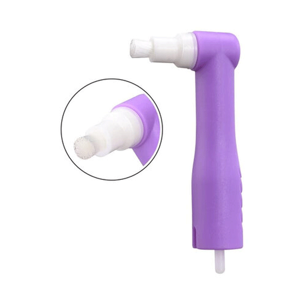 MaxPro Disposable Prophy Angle, Flat Brush, 144/Box - MaxPro Disposable Prophy Angle, Flat Brush, 144/Box - Image 1