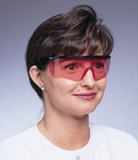 Palmero Health Care Ver-Ray Bonding Eyewear, Black Frame, Orange Lens - -Ver-Ray Bonding Eyewear, Black Frame, Orange Lens - Image 1